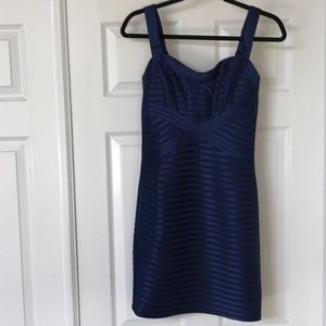BCBG/MAX AZARIA  SIZE 6 BLUE DEPTH COCKTAIL DRESS
